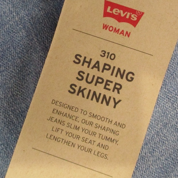 Levi's Jeans Women's 24W Light Wash 310 Shaping Super Skinny Stretch Denim - Picture 6 of 12